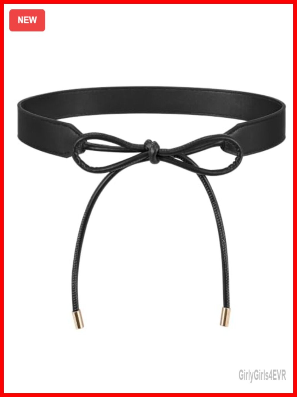 Leather Tie Belt Women Wrap Cinch Knotted Skinny Rope Waist Belt